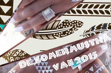 gouden tattoo zomermusthave 2015