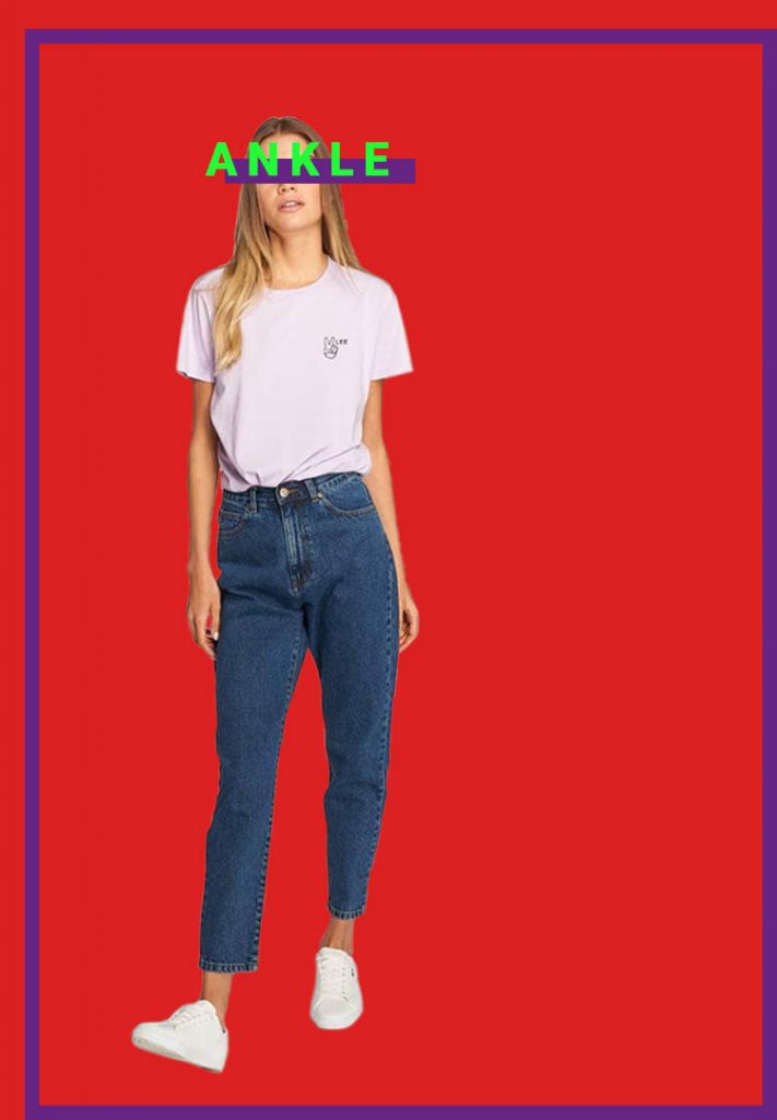 Denim guide ankle jeans
