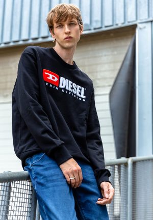 Diesel hoodie zwart